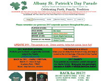 Tablet Screenshot of albanystpatricksdayparade.com